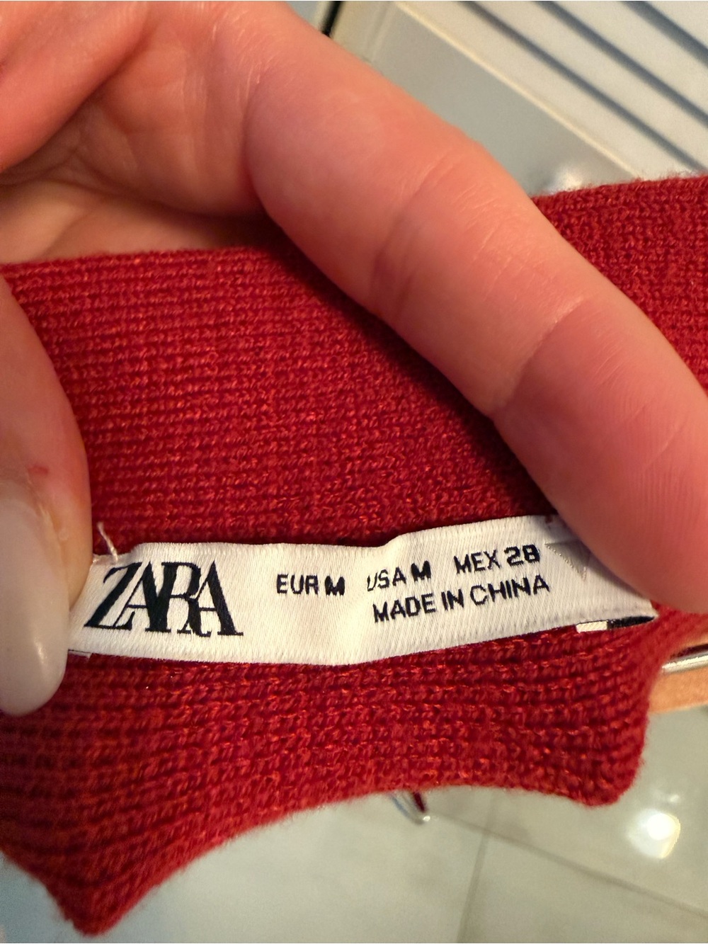 Zara Red Flared Skirt - Classic A-Line Style size M - Picture 6 of 6
